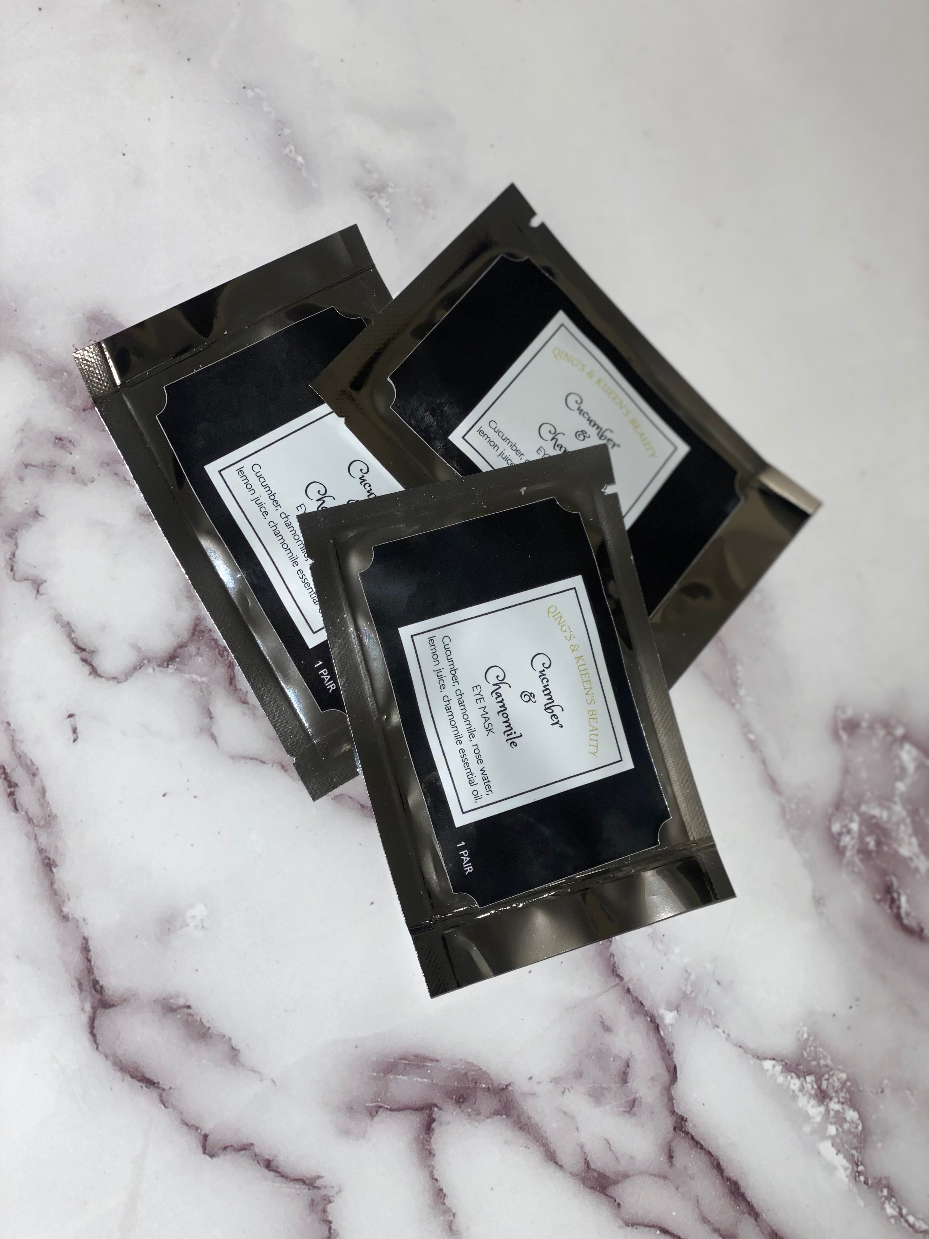 Qing’s & Kueen’s Beauty Cucumber Chamomile Eye Mask