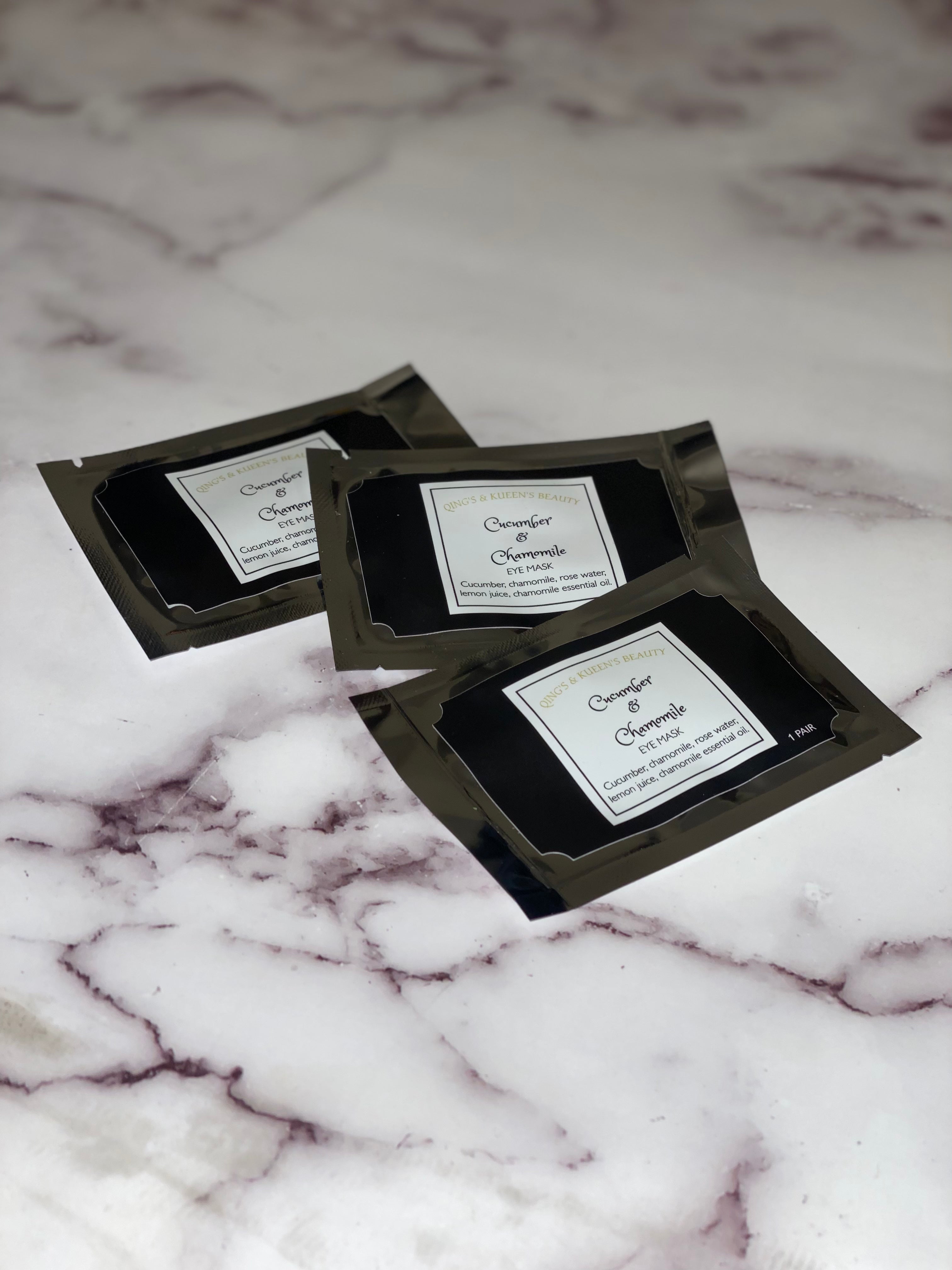 Qing’s & Kueen’s Beauty Cucumber Chamomile Eye Mask