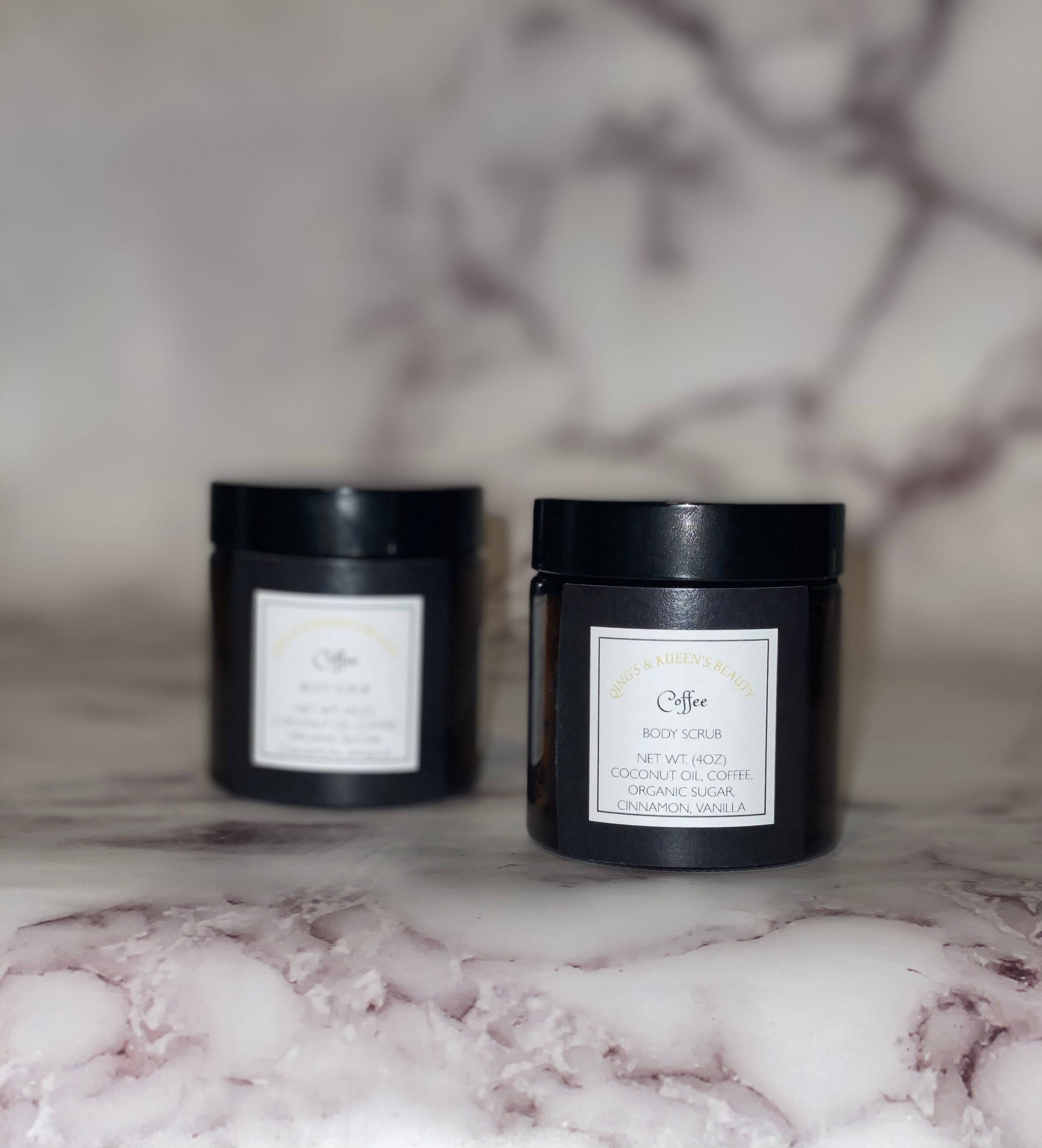 Qing’s & Kueen’s Beauty Coffee body scrub